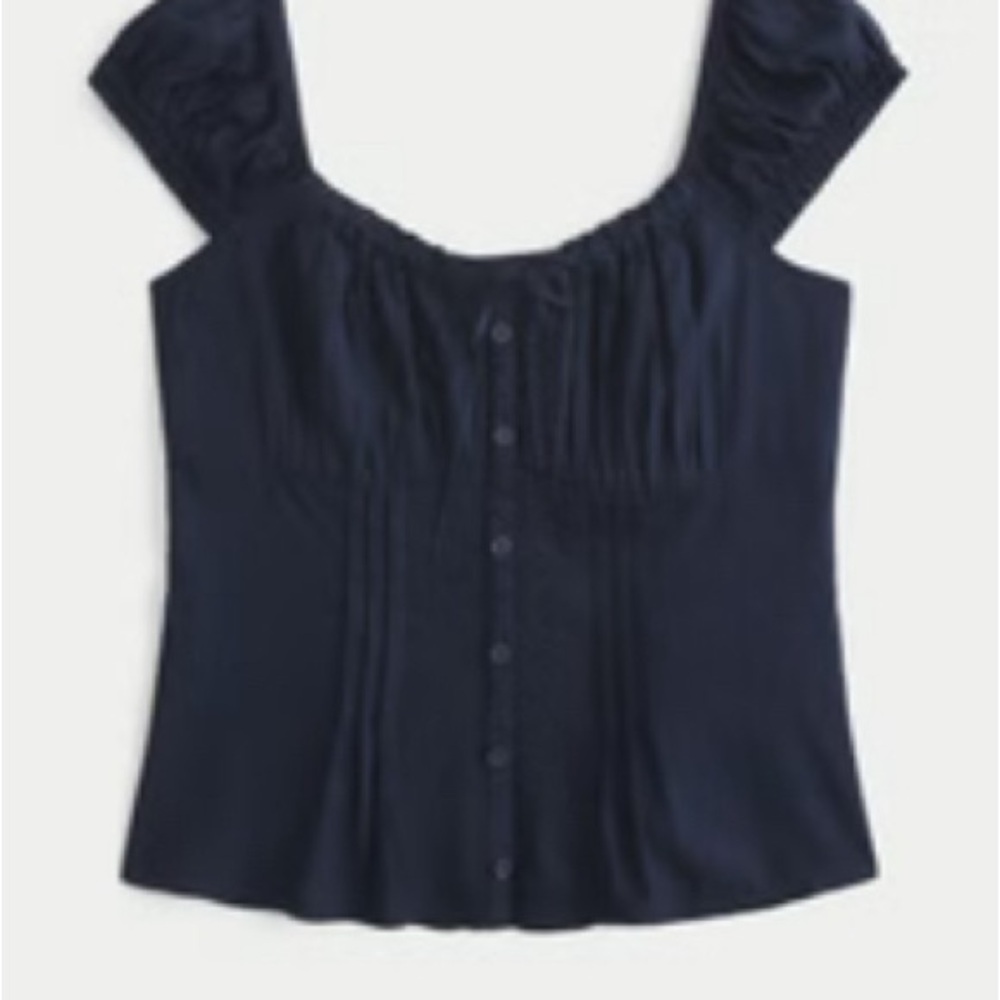 Hollister Navy Blouse